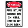 No Soliciting Funny Metal Sign for House Office Shop Decor Please Do Not Knock Or Ring Doorbell Warning Sign Halloween Decor