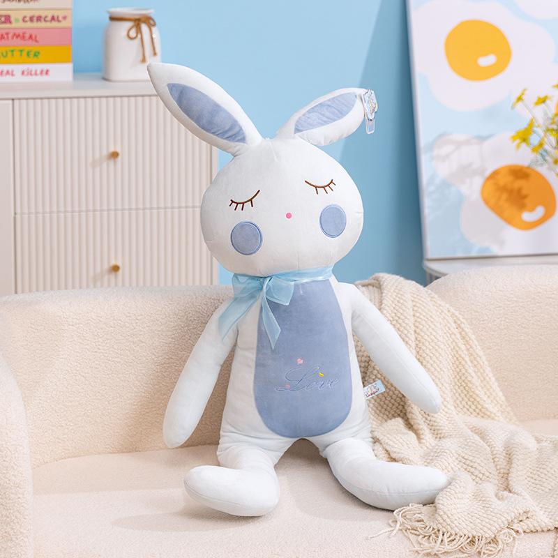 

Plush Rabbit Toy With Pp Cotton Filling For Cute Kids Bedroom Decoration Gift 80cm синій