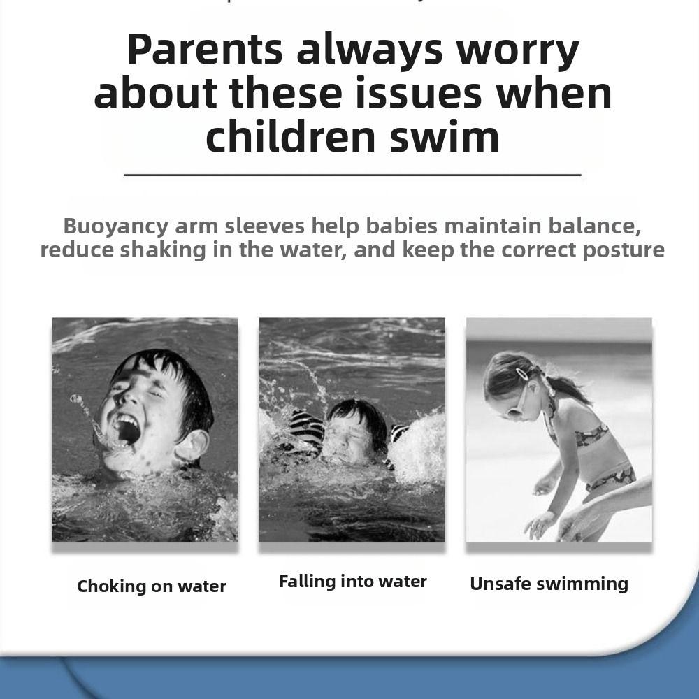 Anti Drowning Children Swimming Arm Rings 1-2/3-7 Year Old Life Jacket Swimming Buoyancy Vest  Pool