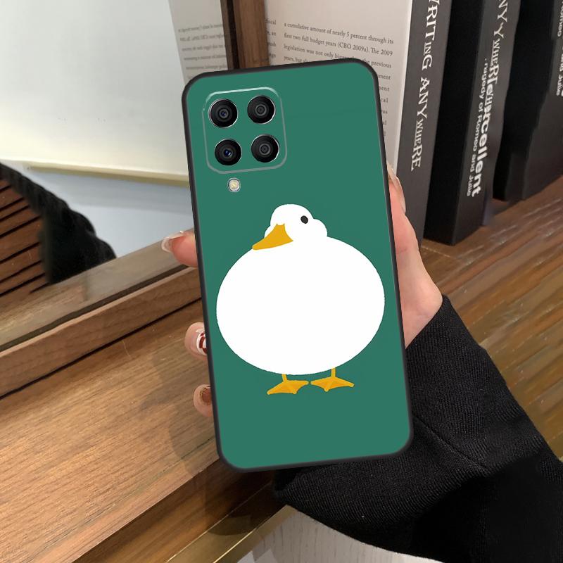 Cartoon Duck Knife Case For Samsung Galaxy M35 M15 M55 M56 M36 M16 M06 M31 M13 M33 M53 M12 M32 M52 M14 M34 M54