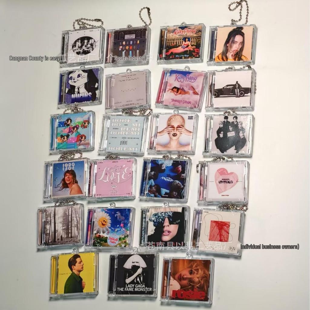 Acryl-CD-Hüllen Schlüsselanhänger Anhänger - Individuelles Sternenalbum Merchandise mit NFC-Unterstützung