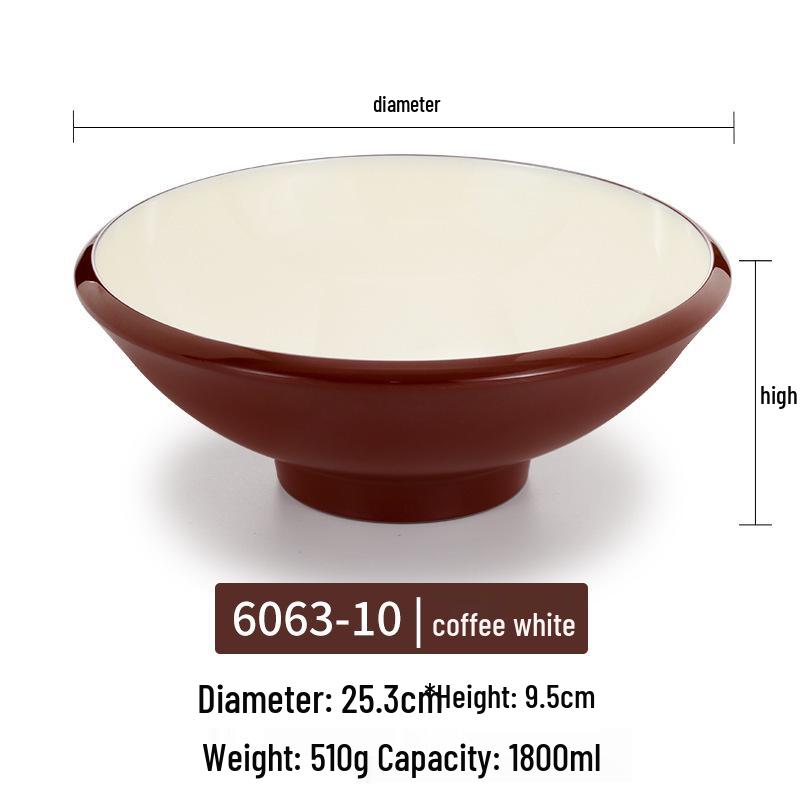 Melamine Noodle Bowl for Noodle Restaurants: Ideal for Luosifen, Malatang, Rice Noodles, and Chongqing Xiaomian