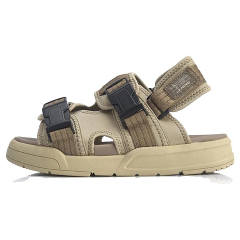 

Li Ning Coca Sports Sandals Men s Beige Khaki AGUQ001-3 39.5