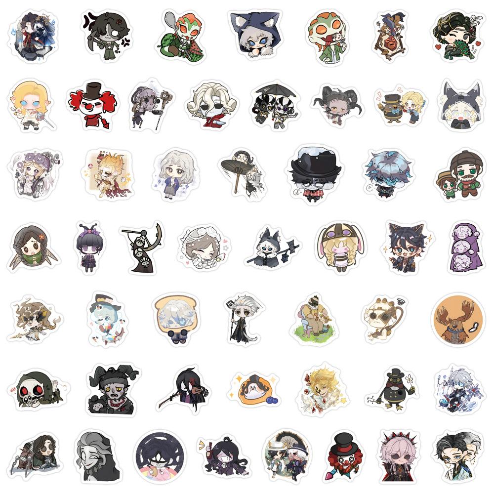 105 Pictures of Fifth Personality Supervision QQ People Graffiti Stickers Decorate Refrigerator Skateboard Water Cup DIY Personality Stickers