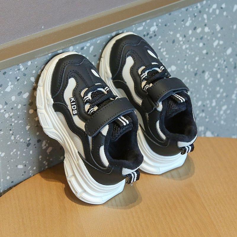 Versiune coreeană Pantofi sport pentru copii Toamnă și iarnă Pantofi noi de catifea 1-6 ani Băieți Pantofi de alergare cu talpă moale Pantofi pentru fete