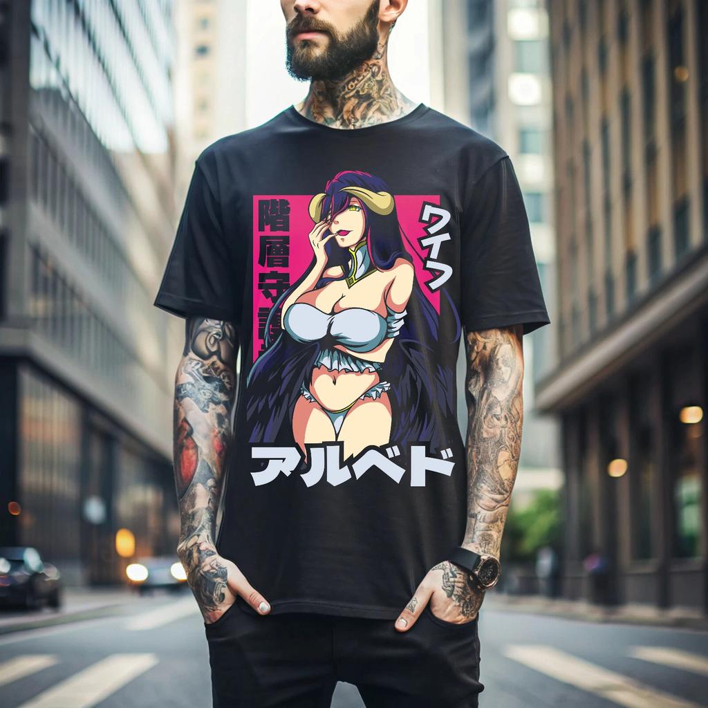 100% Cotton TOPS UNISEX TEES MENS WOMENS Waifu Material Anime T-Shirt, Waifu Shirt Anime Best Manga Black Unisex Gift 048