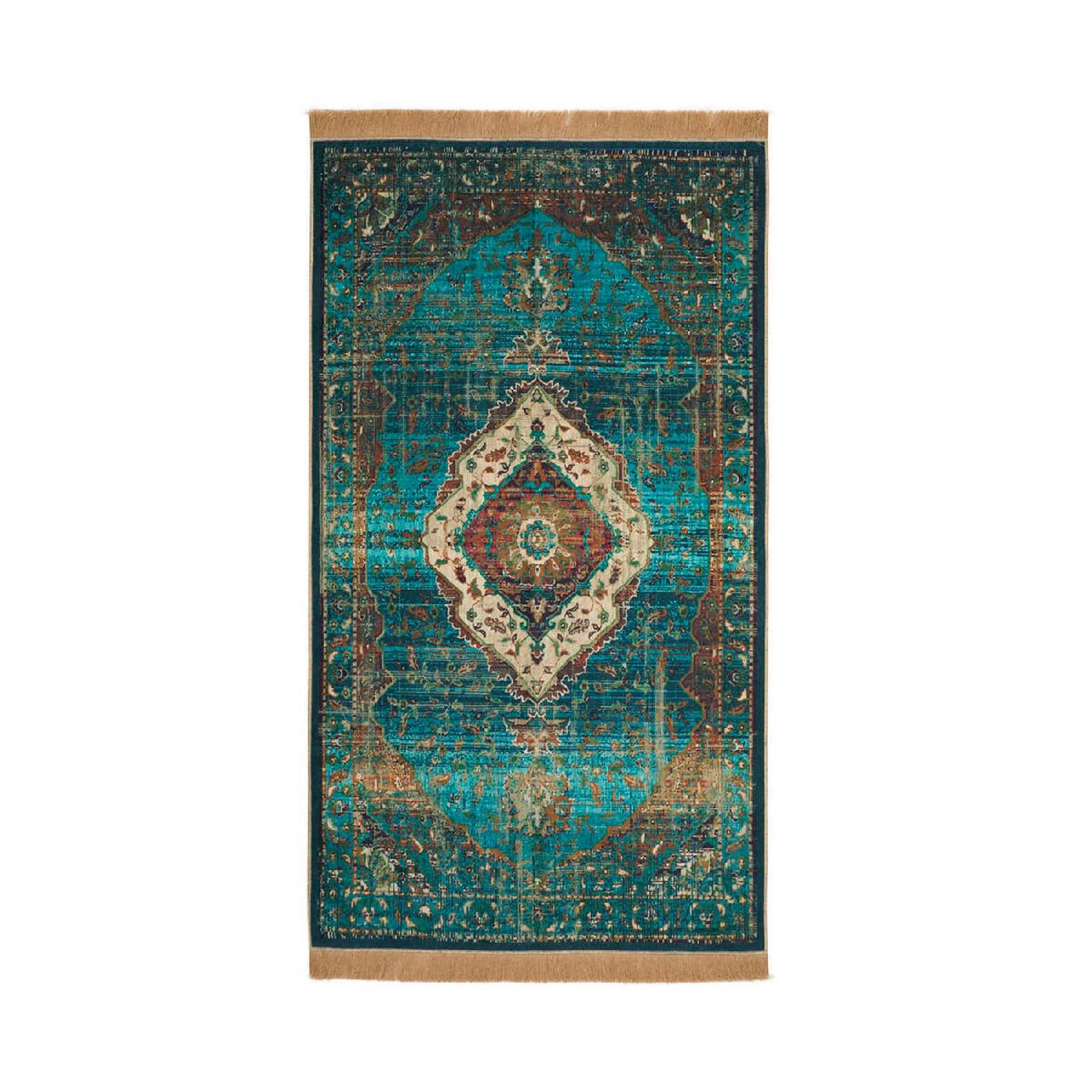 

Green Velvet Carpet Prayer Rug чистый