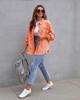 New 2023 Women's Autumn/Winter Denim Cardigan - Solid Color, Single-Breasted Turn-Down Collar Shirt Jacket