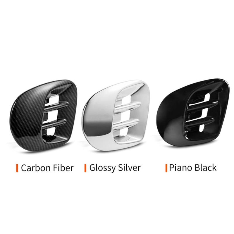 For Smart 453 Fortwo Side Vent Cover Fender Hood Air Flow Outlet Intake Trim Exterior Decal Sticker Car Accessories