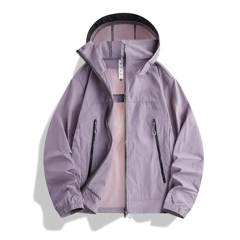 Summer new sunscreen clothing outdoor sports light and breathable men's and women's trend versatile couple hooded sunscreen clothing