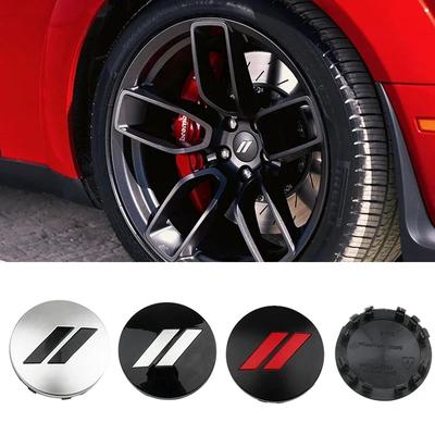 4Pcs 63mm Car Logo Wheel Center Hub Caps Rim Cover Emblem for Charger Challenger Hell Cat SRT