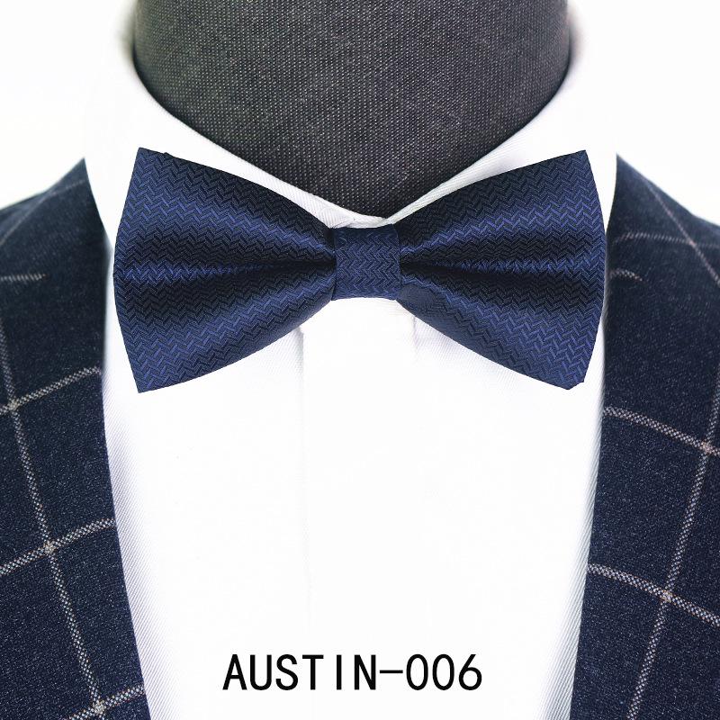 Men's Jacquard Bow Tie & Boutonniere Set for Weddings