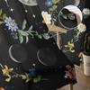 Månskensblomma Vintage Tarot Stjärnor Voile Skira Gardiner Vardagsrumsfönster Tyllgardin Kök Sovrum Draperier Heminredning