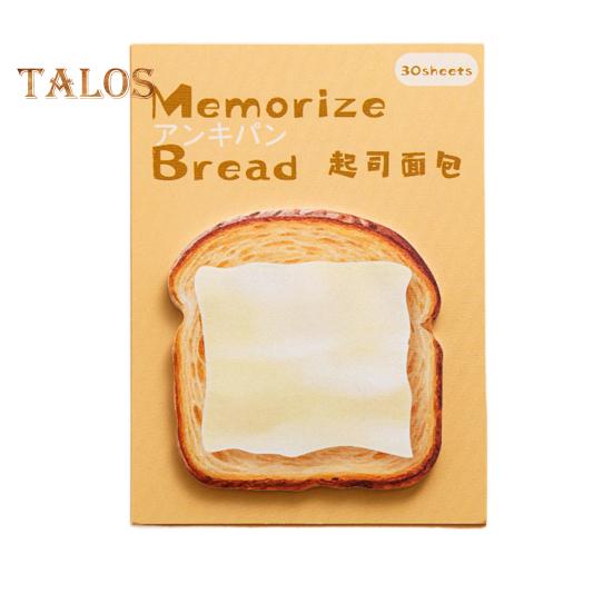 Bread Shaped Sticky Notes 30 Sheets Loaf Design Premium Paper Reminder Sticky Notes Smooth Writing Notepads
