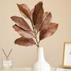 Real Touch Artificial Magnolia Leaf Branches Lifelike Simulated Green Plants  Outdoor Garden Decor