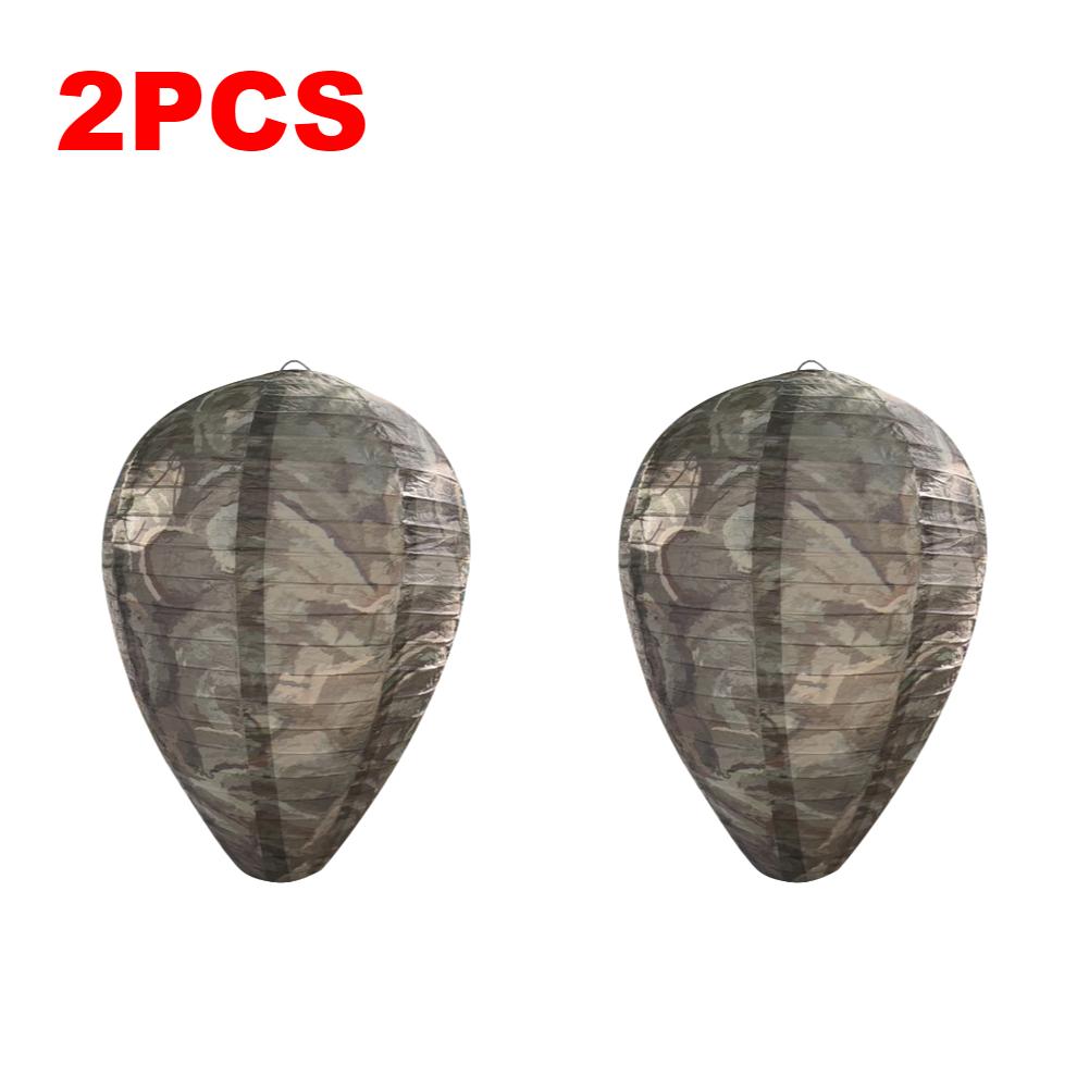 2-5pcs Hanging Wasp Deterrent Paper Hornet Fake Wasp Nest Repellent Hornets Safe Fake Trap Safe Garden Repellent Trap for Yard