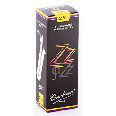 Vandoren Blatt für Baritonsaxophon, ZZZ, Härte 2-1/2 (5 Stücke)