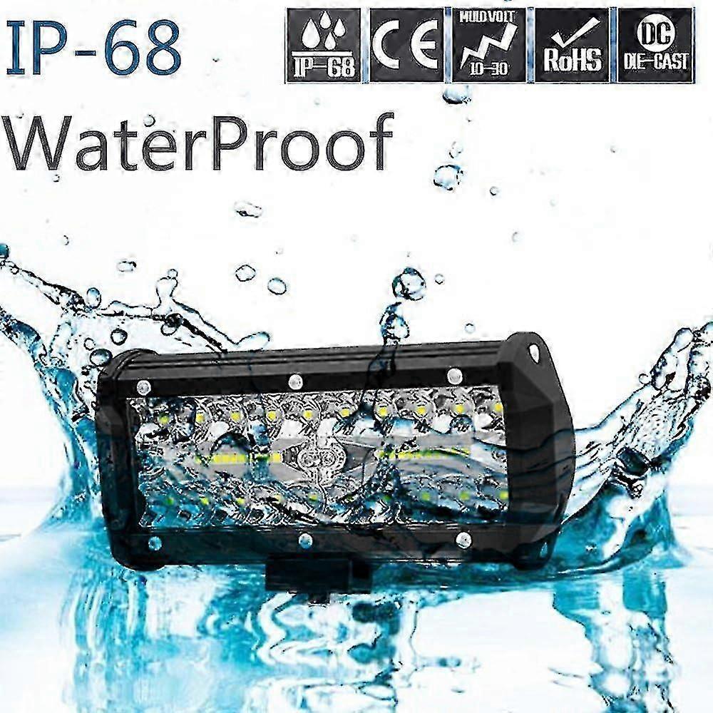 Inch 120W Spotlight Led Work Light WANYI 12V/24V Vehicle Work Light 6000K 12000LM Spot Flood COMBO LED Fog Lights (2 Pieces)