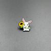 White Rabbit Cartoon Brooch Drip Oil Alloy Accessories
