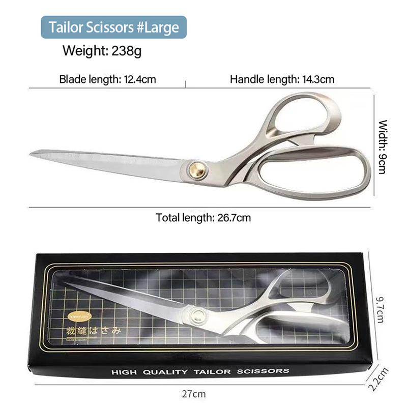 Professional Tailor Scissors Sewing Scissors Stainless Steel Thread Cutter Dressmaker Shears Sewing Craft Supplies CFJ001