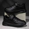 Children's Little White Shoes Foreign Trade Board Shoes 2025 Spring and Autumn Non-slip Small Black Shoes Student Leather Waterproof and Non-slip Spo