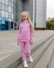 Tracksuit – Warm Girls Hoodie and Pants, Sleeve Print Design, Winter 6314-025-33-5 HC