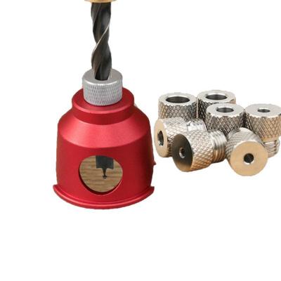 §Vertical Drill Guide Doweling Jigs Kit 3-10mm Drill Positioning Aluminum Straight Angled Guide Locator Hole Puncher Tool