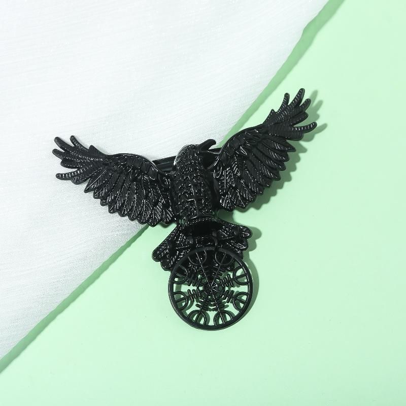 1/2 Stück Halloween Vintage Krähen Haarspange Gothic Wikinger Hexe Haarnadel Cosplay Party Haarschmuck Für Frauen Schmuck