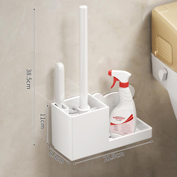Badezimmer WC-Bürstenhalter Set Wandmontage Ohne Bohren WC-Becher WC-Reinigung Bürste Für Zuhause Badezimmer WC