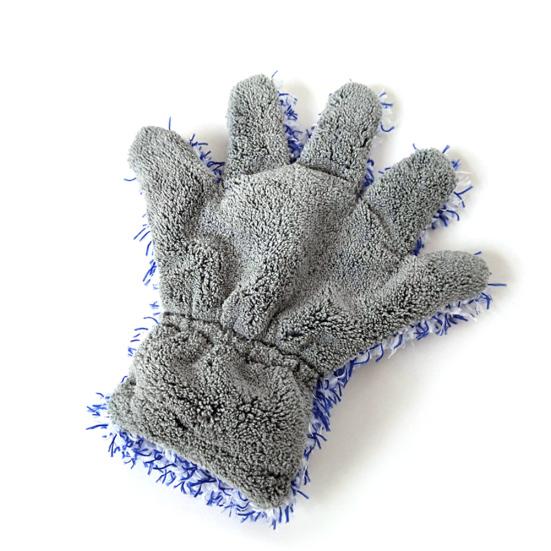 Очистка автомобиля мягкий коралловый флис водопоглощает инструмент для мытья перчаток — фото 7