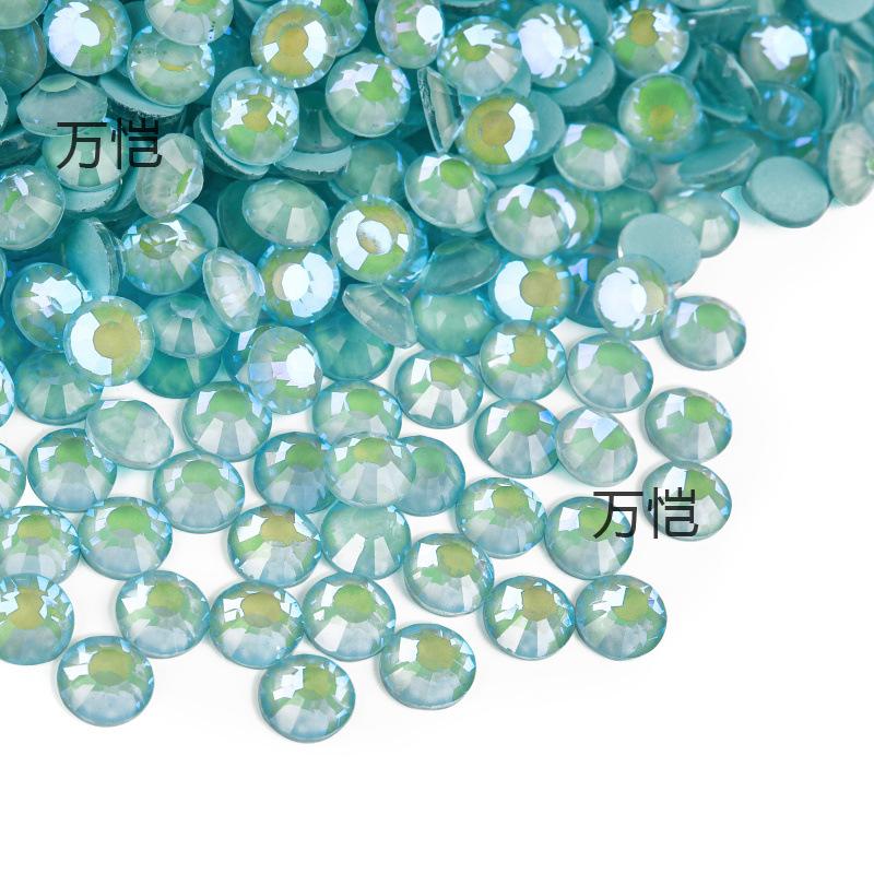 Nail Art Luminous Flat Bottom Diamond Glass Crystal Fluorescent Diamond Diy Rhinestone Nail Jewelry Accessories