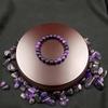 1Amethyst beaded elastic bracelet handmade with elastic cord8mm Ideal gift for both men and women, suitable as an everyday clothing accessory