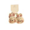 1 Pair Girl Hair Ties Soft Fabric Cartoon Rabbit Bear Carrot Decor Hair Ropes Gentle on Scalp Safe Baby Hair Bands