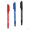 6 Pcs Skin Marking Pen Double Ended W/Fine Thick Tip Black/Blue/Red