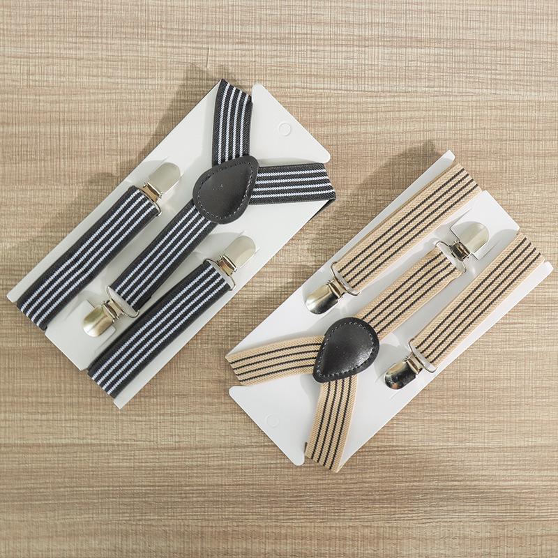 Kids Y-Back Elastic Suspenders with Clips