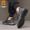 2025 Winter Men's Thick-Soled Non-Slip Breathable Lace-Up Sports Shoes with Velvet Warmth