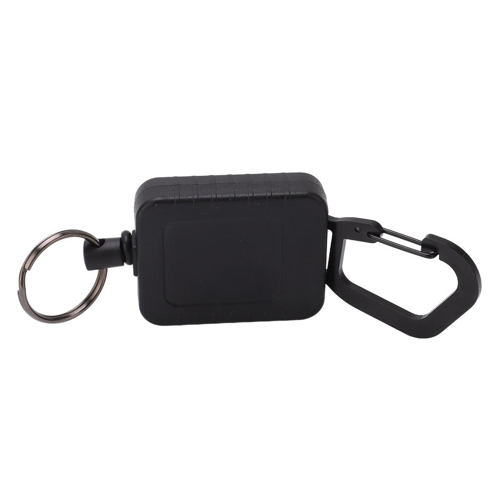 Retractable Keychain Plastic Badge Reel Aluminum Alloy Anti Theft Anti Lost Portable Key Holder