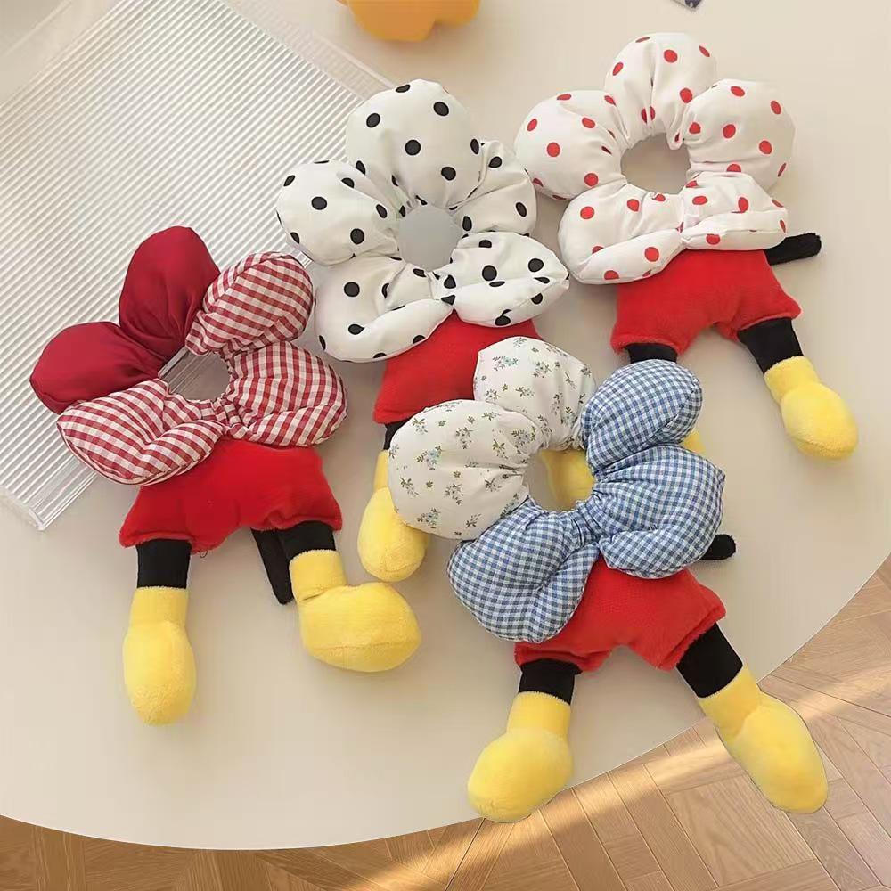 Mickey Polka Dot Cartoon Scrunchie Hair Tie Accessory 2025