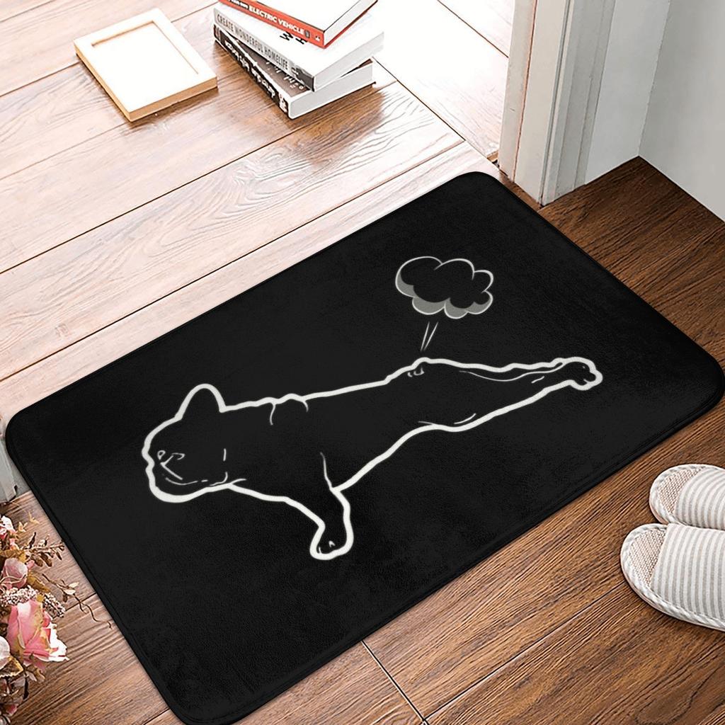 French Bulldog Doormat Anti-Slip Kitchen Bathroom Mat Living Room Floor Door Entrance Carpet Rug
