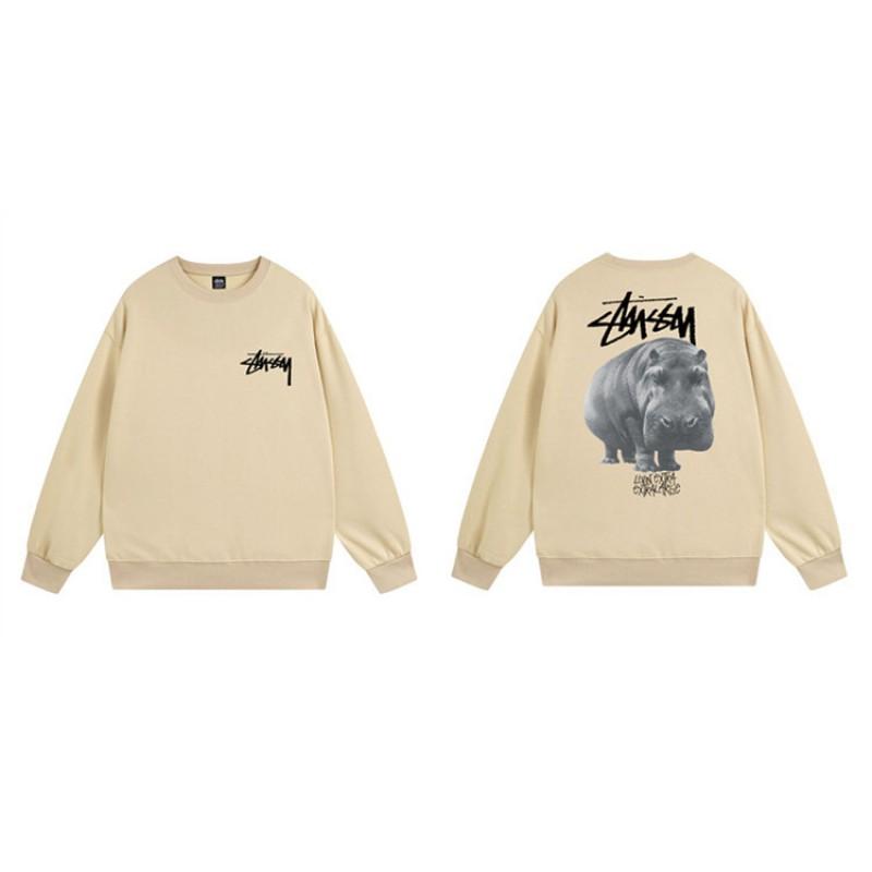 Unisex Oversized Crewneck Fleece-Lined Cotton Sweatshirt With Dice Letter Print Winter Casual Wear