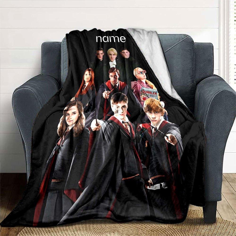 Harry Potter Themed Custom Name Blankets Designed To Be Comfortable And Soft These Blankets Are Lightweight And Versatile Suitable For Use On The Sofa
