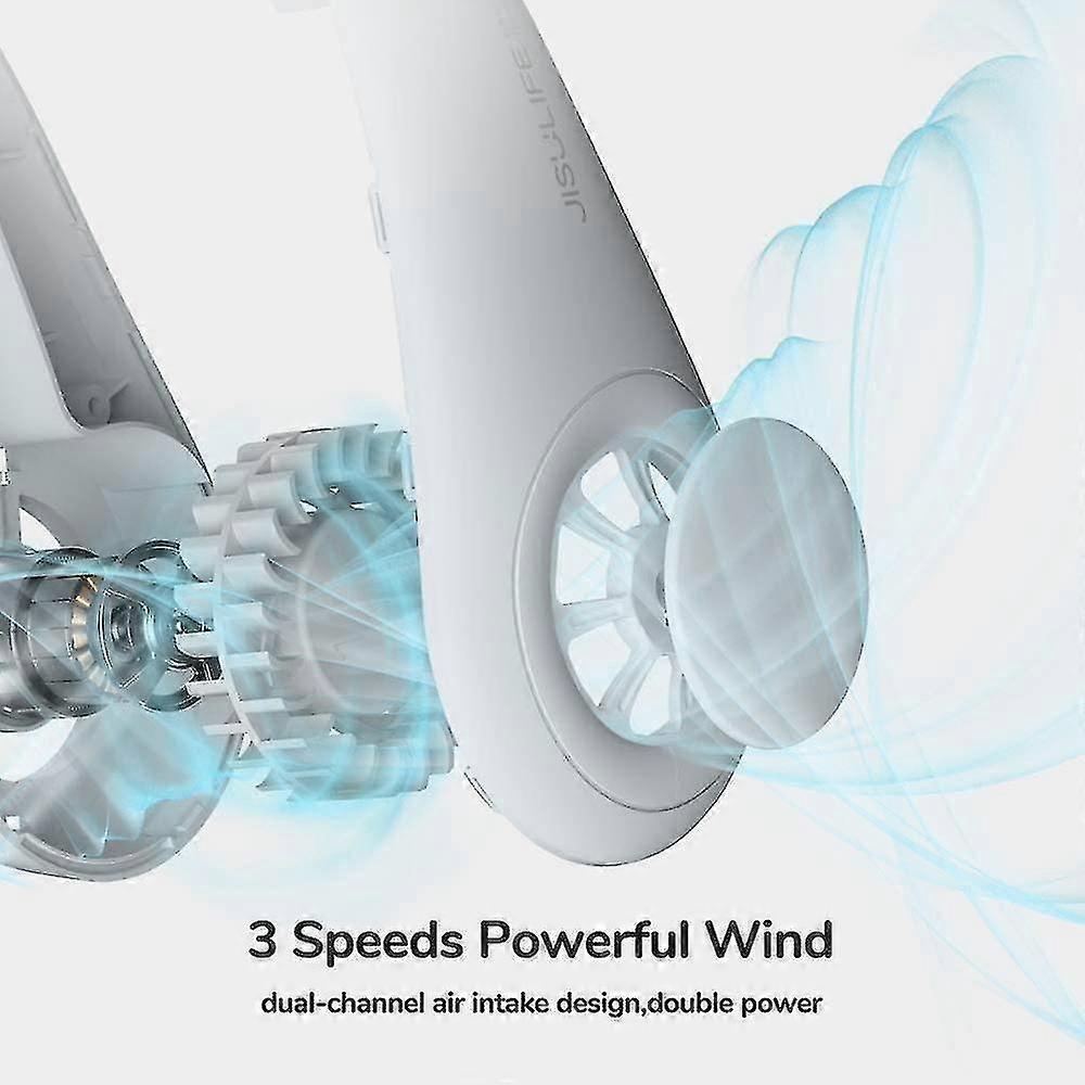 Neck Fan Bladeless Hands Free Portable Fan, Leafless Hanging Neck Fan
