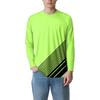 Men's Fashion Printed Raglan Long Sleeve Sports Top