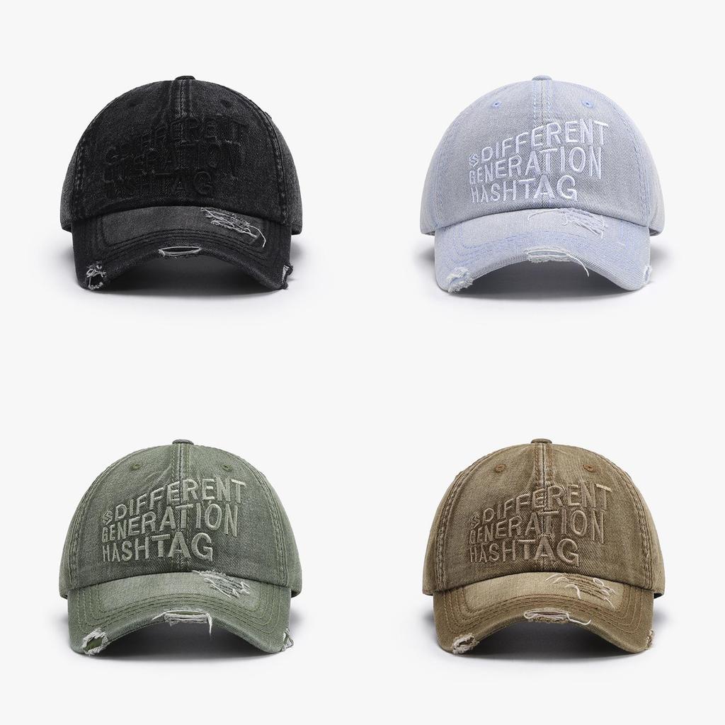Spring Summer Womens Embroidered Cotton Baseball Cap With Sun Protection For Outdoor Activities