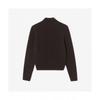 LacoSte Women S Cable Crop Cardigan [brown]