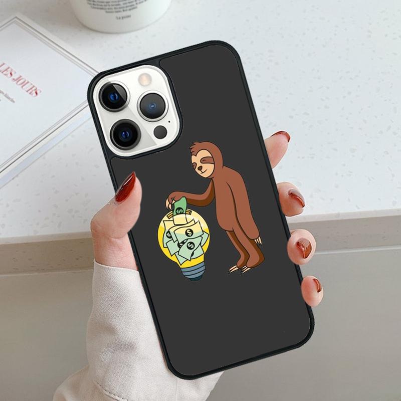 Sloth Stack Phone Case For iPhone 17 Air 11 12 13 14 15 16 16e Pro Max Cover For apple Max Plus Coque Shell