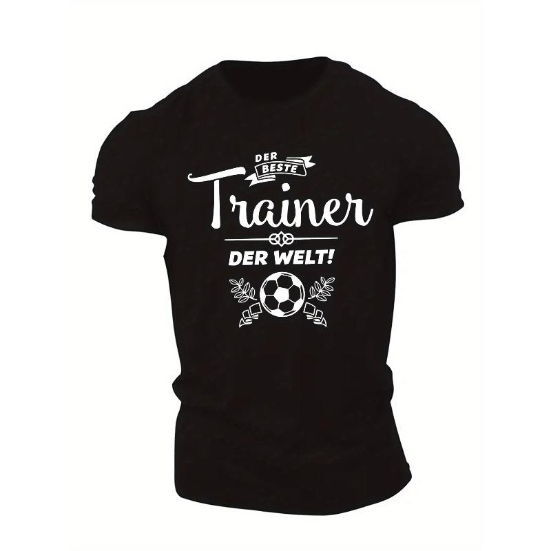 European Size Fun German Men s Short Sleeve T-shirt Summer T-shirt Top S чёрный