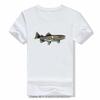Cartoon Snake River Mountain Trout Outdoor Fishing T-shirt Men Summer Camping Adventure Hiking T Shirt  Casual Tshirt
