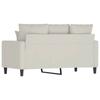 Vidaxl Sofa 2-Osobowa, Kremowy, 120 Cm, Tapicerowana Aksamitem