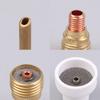 3 szt. Spawanie TIG #16 1.6/2.4/3.2mm Biała ceramiczna dysza Alumina Cup Zestaw palników Wp9 20 25 Krótkie tuleje zaciskowe Korpus Soczewki gazowe Zestawy